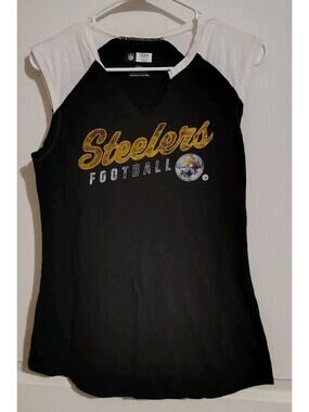 Pittsburgh Steelers Shirt Size Medium M NFL Team Apparel Football Sleeveless Tee